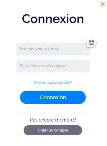 Connexion des membres du Gxmble Casino